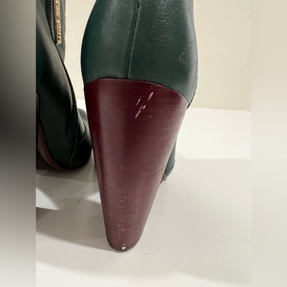 Paolo Conte Green Heeled Booties - Sz 35 - Picture 11 of 12